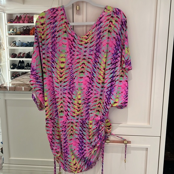 Luli Fama OASIS BABE - Cabana V Neck Dress Coverup size L large - Picture 8 of 8